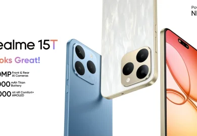 Realme 15T 5G: Смартфон с 7.000 mAh батерия, AMOLED дисплей и Dimensity 6400 Max